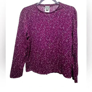 VERSACE VERSUS PURPLE Y2K color block longsleeve t size 36